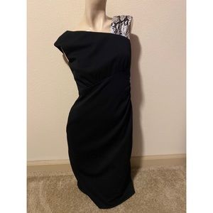 Kay Unger Snake Pattern Strap Silk Dress Size 6